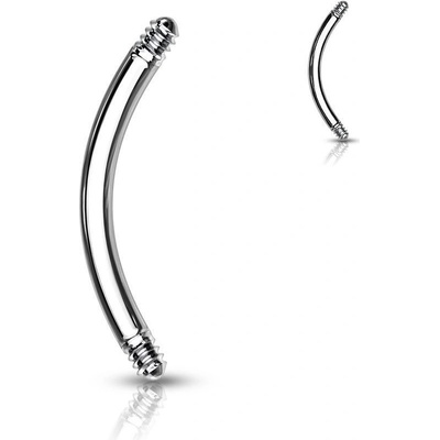 Šperky4U piercing náhradní tyčka zahnutá závit ND018-1606