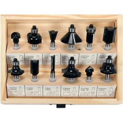 Sada fréz vidiových do dřeva 12 ks – Zboží Mobilmania