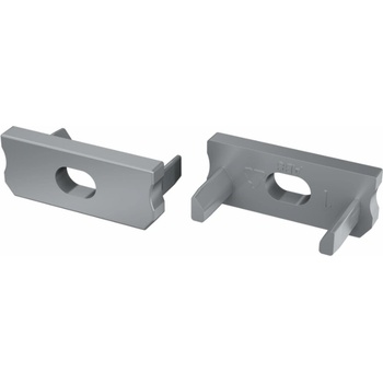 Lumines Krytka pro LED profil D šedá s otvorem ZAS-LUM-D-O-SZ