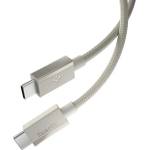 Spigen Кабел за данни Spigen Data Cable Essential EB6015CC - Type-C към Type-C, 60W - Естествен титан
