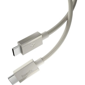 Spigen Кабел за данни Spigen Data Cable Essential EB6015CC - Type-C към Type-C, 60W - Естествен титан