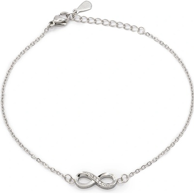 BRUNOshop.cz Náramek NEKONEČNO s kamínky II S4497