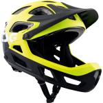 TSG Детска full Face каска Tsg Kid's Seek FR Graphic Design Bike helmet - Flow Black / Yellow - размер XXS/XS (851-0706-0511)