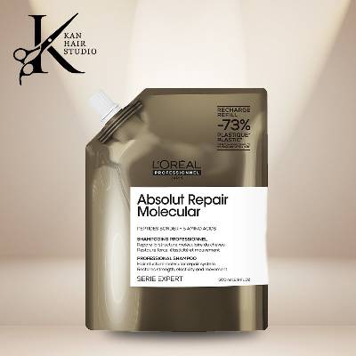 L'Oréal Пълнител за шампоан Absolut Repair Molecular 500мл