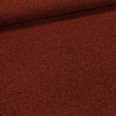 Směsový úplet / svetrovina 3105, oranžovo-hnědé zrnění, š.150cm (látka v metráži)