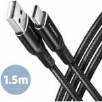 AXAGON USB-A USB Cable - USB-C 1.5 m Black (BUCM-AM15AB)