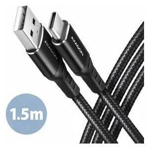 AXAGON USB-A USB Cable - USB-C 1.5 m Black (BUCM-AM15AB)