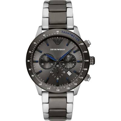 Giorgio Armani Мъжки часовник Emporio Armani Mario, Неръждаема стомана, Черен (EA11391)