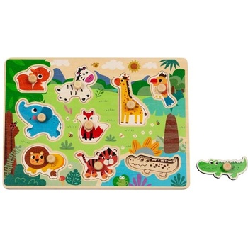 Babu - Дървен пъзел за вграждане САФАРИ