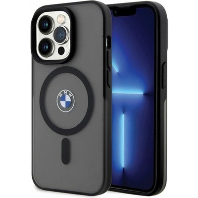 BMW Кейс BMW BMHMP14LDSLK за iPhone 14 Pro 6.1"", черен / черен, твърд, Signature MagSafe (BMW000629-0)