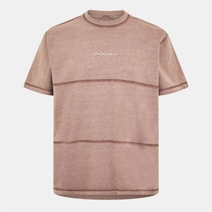 Jack Wills Тениска Jack Wills Men's JW Garment Dye Regular Fit T-Shirt - Brick Pink