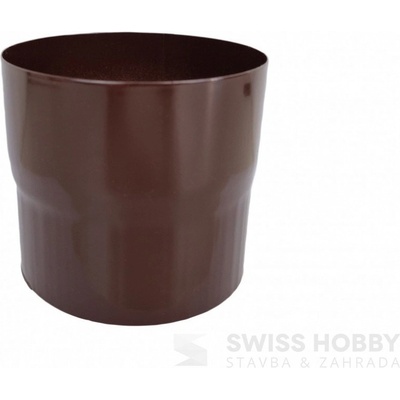 Covernit Lakovaná spojka svodu 100 mm RAL 8017 hnědá – Zboží Mobilmania