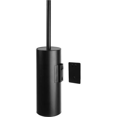 Sanela SLZD 31N WC štětka s krytem závěsná nerez černý matný 3M samolepící 62311