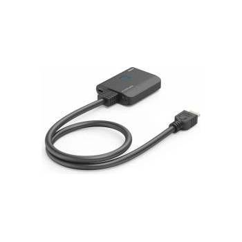 Hama Сплитер 4k hdmi (1 мъжко → 2 женски) - черен