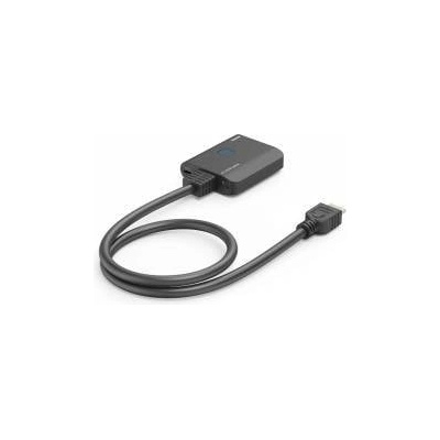 Hama Сплитер 4k hdmi (1 мъжко → 2 женски) - черен