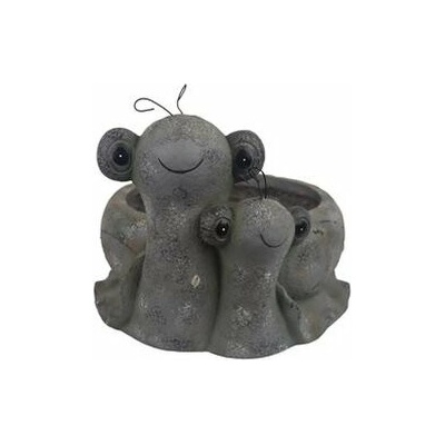 Morex Kvetináč fibre stone sivý 31 x 29 x 23,2 cm