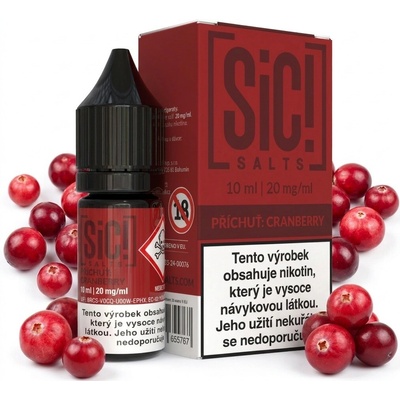 Sic!Salts Cranberry 10 ml 20 mg