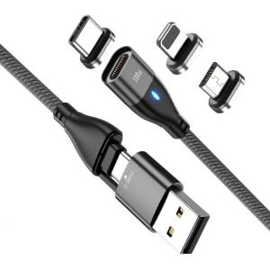  Mobilly магнитен кабел 6в1, Power Delivery, 100W (20V/5A), 1м (XXX)