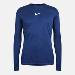 Nike Men's Baselayer Top - Navy/White