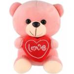 Teddies Мече седнало със сърце плюш 19 см (00800135)