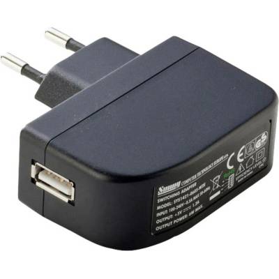 Dehner Elektronik SYS 1638-0605-W2E (Europe USB inlet) zásuvkový napájecí adaptér, stálé napětí, stabilizováno , 5 V/DC,