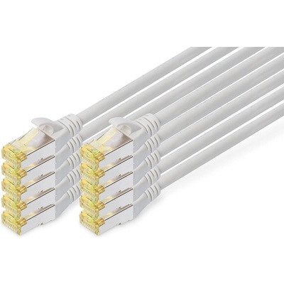 ASSMANN LAN cable Cat 6A - 2 m - 10 pieces - S/FTP shielded - gray - DK-1644-A-020-10