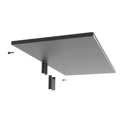 PECASA kovová police 850 x 400 mm černá jemná struktura