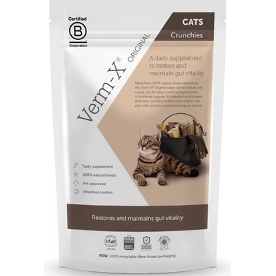Verm-X Prírodné proti črevným parazitom pre mačky 60 g