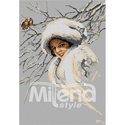 Milena Style Бяла прелест - гоблен със схема конци Ariadna 1: 1