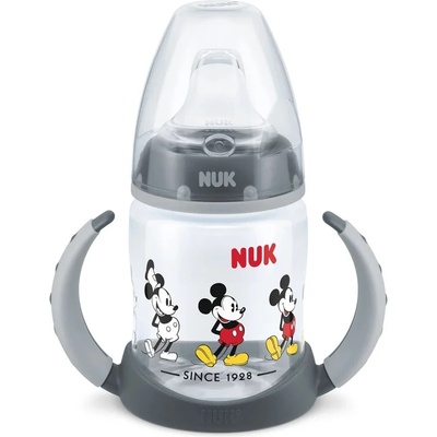Nuk Шише Nuk - Mickey, TC, с накрайник за сок, 150 ml, grey (10215337)