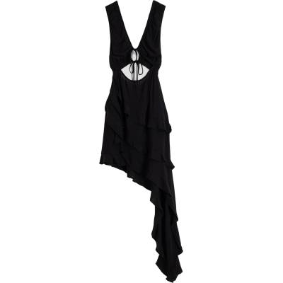 Bershka Лятна рокля черно, размер M