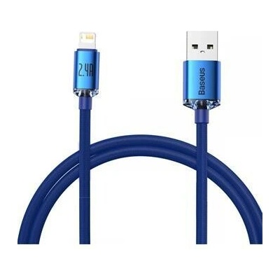 Baseus CAJY000003 Crystal Shine Series Dátový Kábel USB - Lightning 20W 1,2m Blue