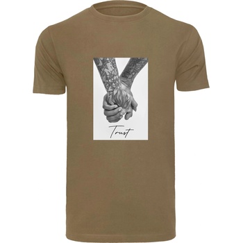 Mister Tee Мъжка тениска в цвят маслина Mister Tee Trust 2.0UB-MT1690-00176 - Маслина, размер XS
