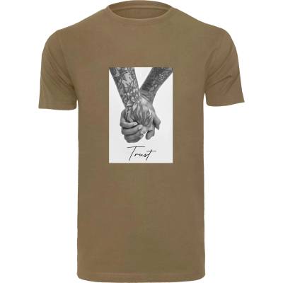 Mister Tee Мъжка тениска в цвят маслина Mister Tee Trust 2.0UB-MT1690-00176 - Маслина, размер XS