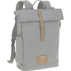 Lassig Раница за бебешка количка Lassig - Rolltop, сив меланж (4066239104113) - baby