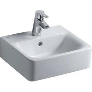 Ideal Standard Connect - Умивалник Cube, 40x36x16 см, с 1 отвор за смесител, бял E713701 (E713701)