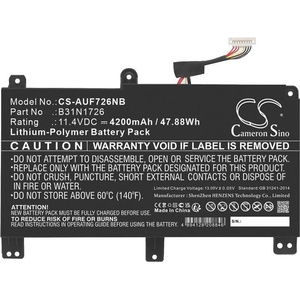 Cameron Sino Батерия за Asus Tuf Gaming A15, A17, Tuf Gaming F15, F17 и други, 4200 mAh, Li-Ion (CS-AUF726NB)