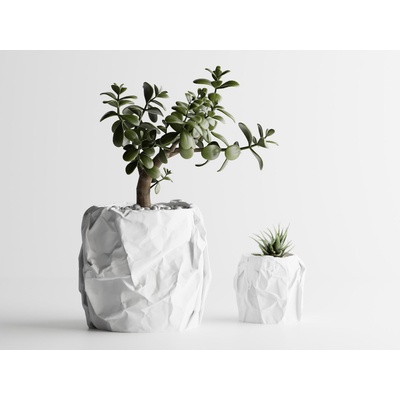 Кашпа Miami малка бял мат