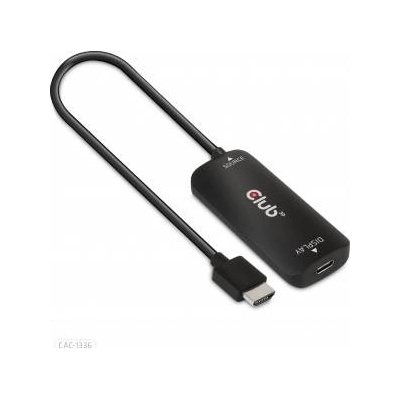 Club 3D Adapter USB Club 3D Club3D Adaptér HDMI+Micro USB to USB-C 4K120Hz/8K30Hz, Active Adapter M/F