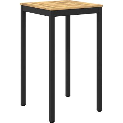 vidaXL Градинска бар маса Бяло и черно 60 x 60, 5 x 105 см (901772)