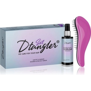 Dtangler We Care For Your Hair Set подаръчен комплект За коса Metallic Pink