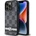 DKNY Кейс DKNY Leather Checkered Mono Pattern & Printed Stripes за iPhone 14 Pro, черен (3666339263171)