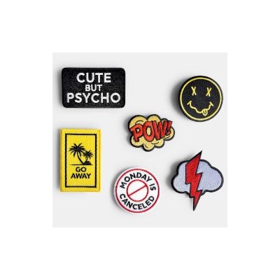 Goomby Текстилни емблеми Iron-On Too Cool 6 броя