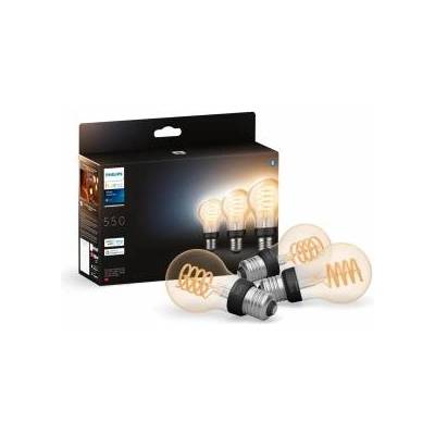 Philips White Ambience E27 Standard Filament, 7W, dimmable, warm to cool white light, compatible with Amazon Alexa (Echo, Echo Dot), pack of 3 - 929002477504