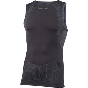 Nalini Мъжки потник за колоездене Nalini Seamless Tech Tank Synthetic base layer - Dark / Grey - размер XXL (014-2484-0113)