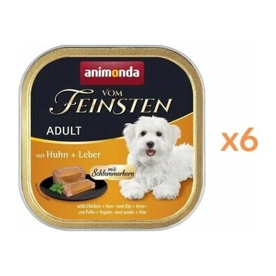 Animonda Vom Feinsten Gourmet center Adult s kuracím mäsom a pečeňou 6 x 150 g
