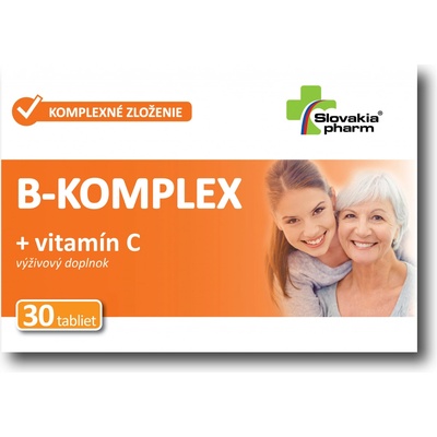 Walmark B-Komplex+Vitamín c s ovocnou príchuťou 30 tabliet