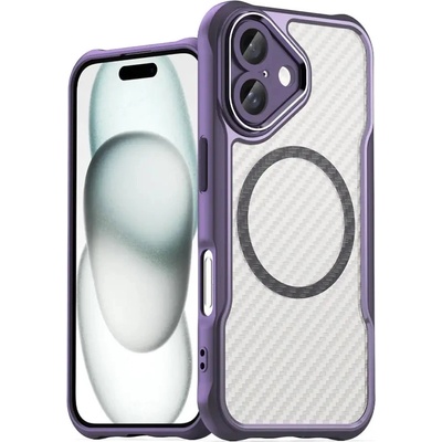 HQWear Кейс Leading Series, с MagSafe за iPhone 16, лилав (Leading series MagSafe Iphone 16 purple)