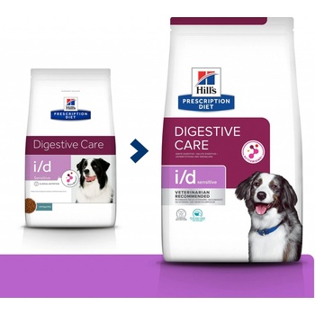 Hill's Prescription Diet I/D Sensitive Starostlivosť o zažívanie granule pre psov 4 kg