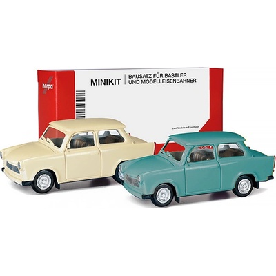 Sada 2ks: Trabant 601 Limousine Minikit Herpa stavebnice 1:87